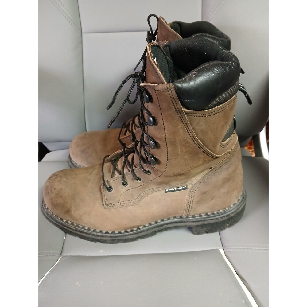 Red Wing 1411 Dyna Force Brown Thinsulate Soft Toe 8" Work Boot Mens Sz 11.5